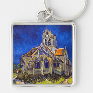 Vincent van Gogh - The Church at Auvers Key Ring