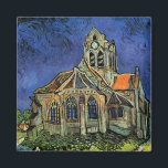 Vincent van Gogh - The Church at Auvers Magnet<br><div class="desc">The Church at Auvers (1890) by Vincent van Gogh is a vintage Post Impressionism fine art architectural religious painting. A woman walking along a path towards the village chapel with beautiful stained glass windows. A daily life architecture scene. About the artist: Vincent Willem van Gogh (1853-1890) was a Post Impressionist...</div>