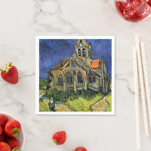 Vincent van Gogh - The Church at Auvers Napkin