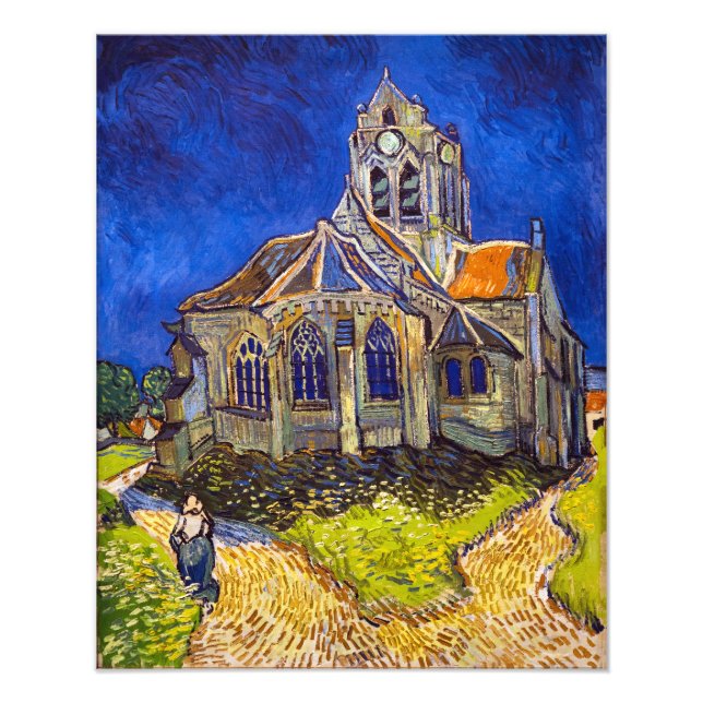 Vincent van Gogh - The Church at Auvers Photo Print (Front)