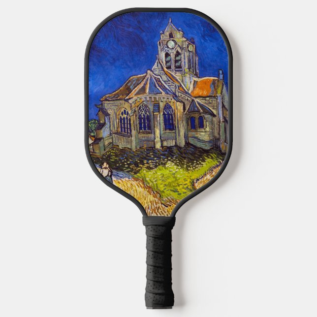 Vincent van Gogh - The Church at Auvers Pickleball Paddle (Front)