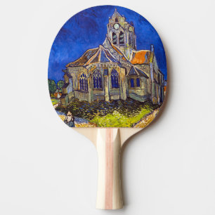 Vincent van Gogh - The Church at Auvers Ping Pong Paddle