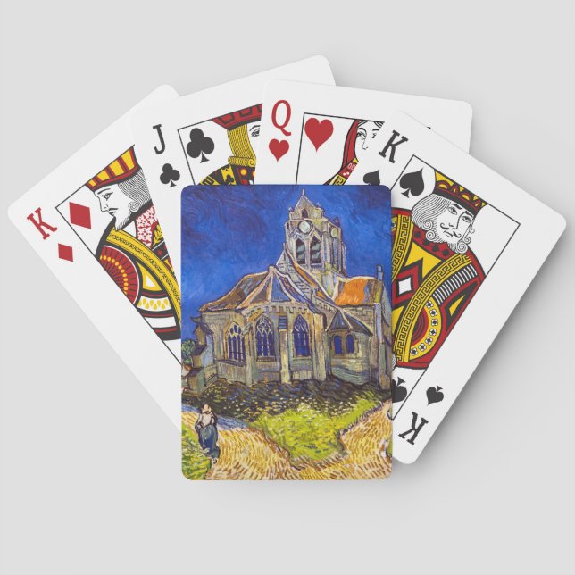 Vincent van Gogh - The Church at Auvers Playing Cards (Back)