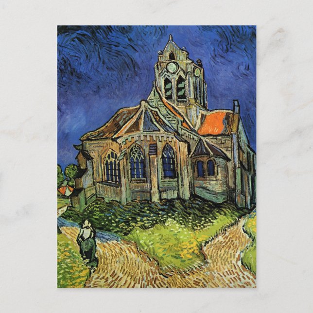 Vincent van Gogh - The Church at Auvers Postcard (Front)
