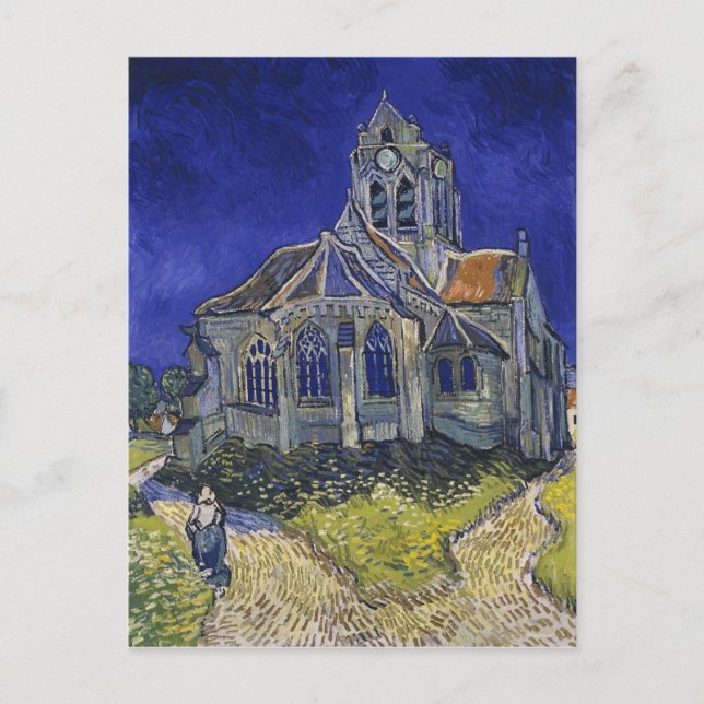 Vincent Van Gogh - The Church at Auvers Postcard (Front)