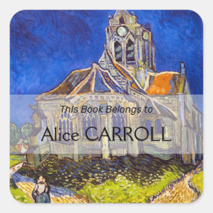 Vincent van Gogh - The Church at Auvers Square Sticker