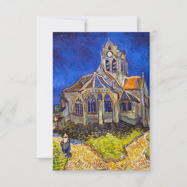 Vincent van Gogh - The Church at Auvers Thank You Card (Front)