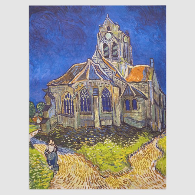 Vincent van Gogh - The Church at Auvers Tissue Paper (Creator Uploaded)