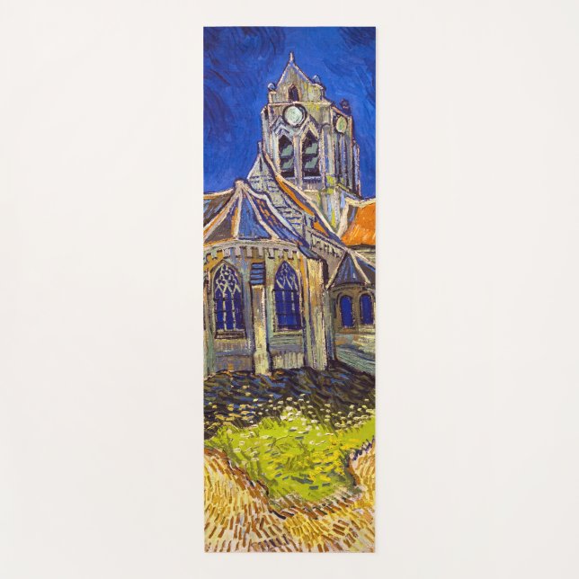 Vincent van Gogh - The Church at Auvers Yoga Mat (Front)