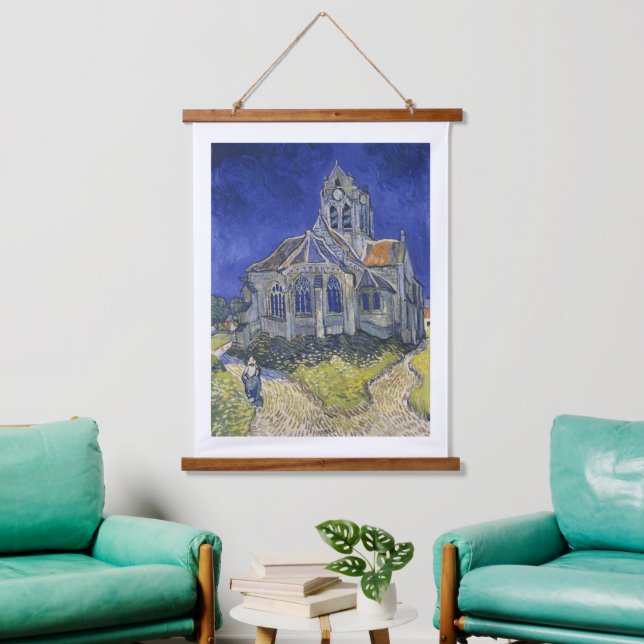 Vincent Van Gogh, The Church in Auvers Hanging Tapestry (Living Room)