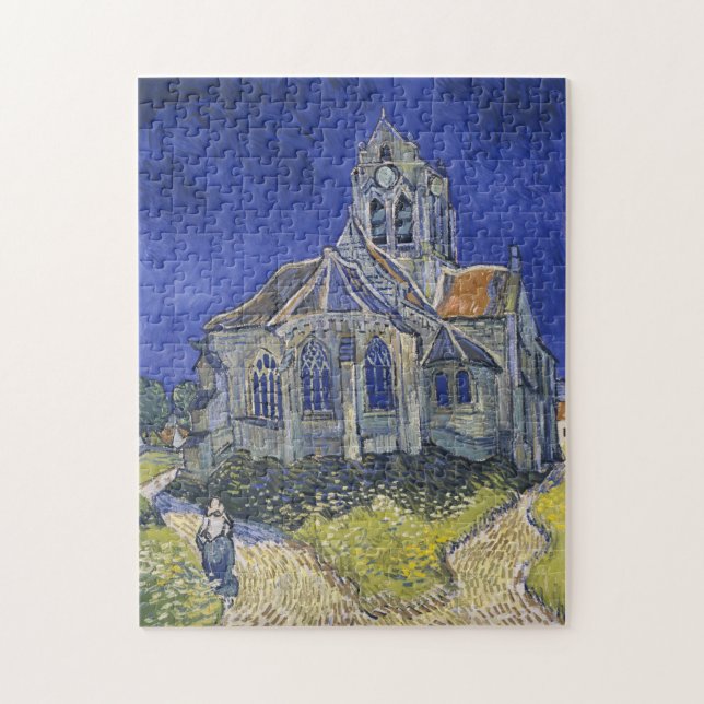 Vincent Van Gogh, The Church in Auvers Jigsaw Puzzle (Vertical)
