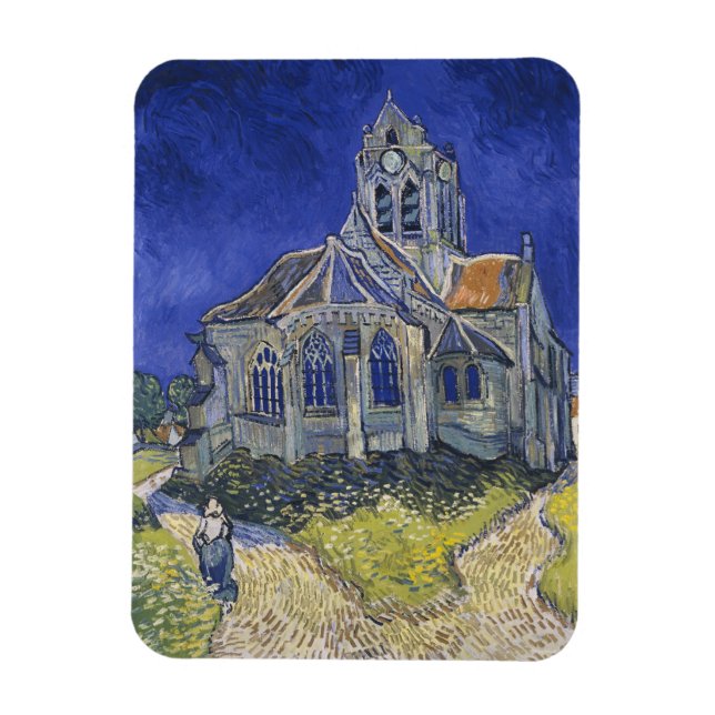 Vincent Van Gogh, The Church in Auvers Magnet (Vertical)