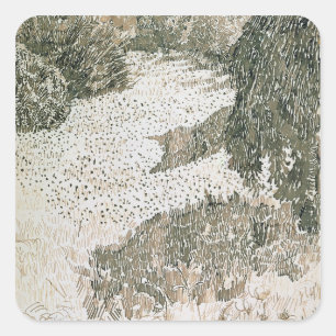 Vincent van Gogh   The Corner of the Park, 1888 Square Sticker