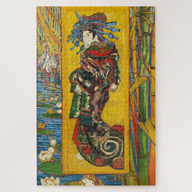 Vincent Van Gogh The Courtesan after Eisen Jigsaw Puzzle (Vertical)