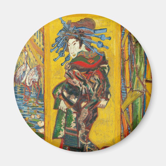 Vincent Van Gogh The Courtesan after Eisen Magnet (Front)