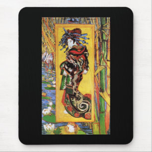 Vincent Van Gogh - The Courtesan - Japanese Geisha Mouse Mat