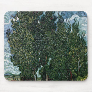 Vincent van Gogh   The cypresses, c.1889-90 Mouse Mat