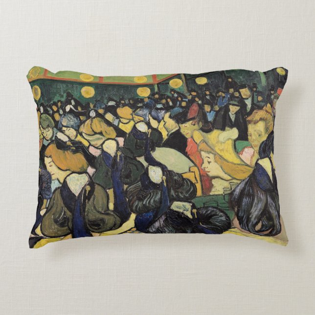 Vincent van Gogh | The Dance Hall at Arles, 1888 Decorative Cushion (Front)