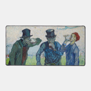 Vincent van Gogh - The Drinkers, after Daumier Desk Mat