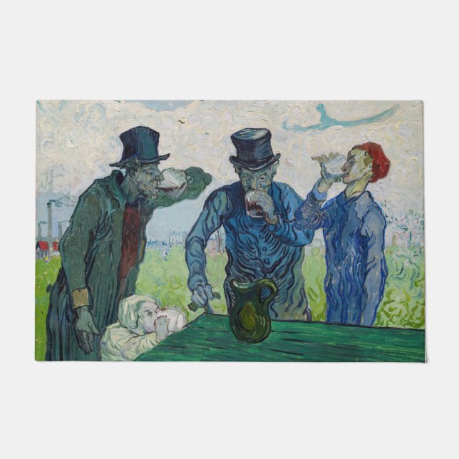 Vincent van Gogh - The Drinkers, after Daumier Doormat (Front)