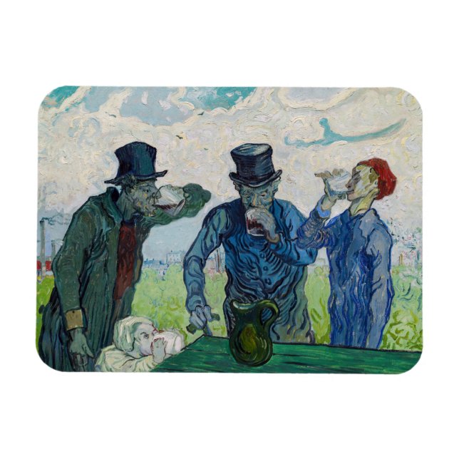 Vincent van Gogh - The Drinkers, after Daumier Magnet (Horizontal)