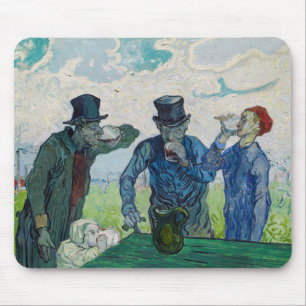 Vincent van Gogh - The Drinkers, after Daumier Mouse Mat