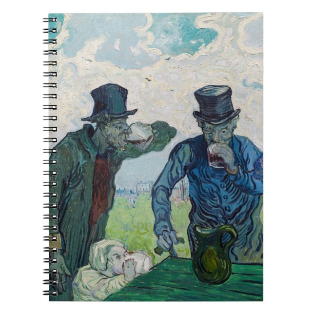 Vincent van Gogh - The Drinkers, after Daumier Notebook (Front)