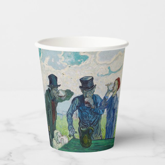 Vincent van Gogh - The Drinkers, after Daumier Paper Cups (Front)