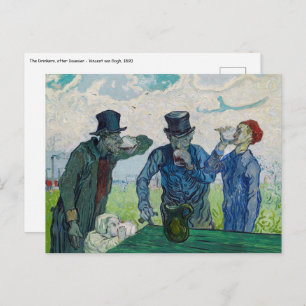 Vincent van Gogh - The Drinkers, after Daumier Postcard