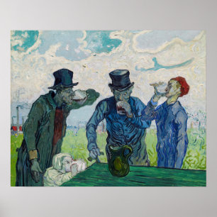 Vincent van Gogh - The Drinkers, after Daumier Poster