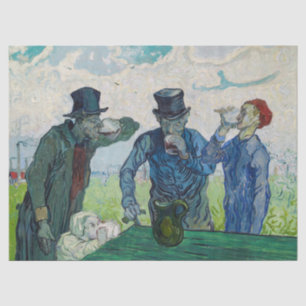 Vincent van Gogh - The Drinkers, after Daumier Tissue Paper