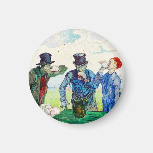Vincent Van Gogh The Drinkers Fine Art Magnet (Front)
