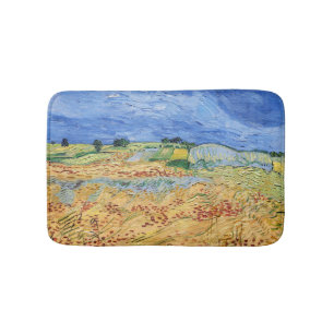 Vincent van Gogh - The fields / Plain at Auvers Bath Mat