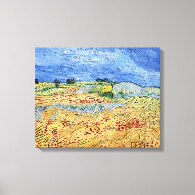 Vincent van Gogh - The fields / Plain at Auvers Canvas Print (Front)
