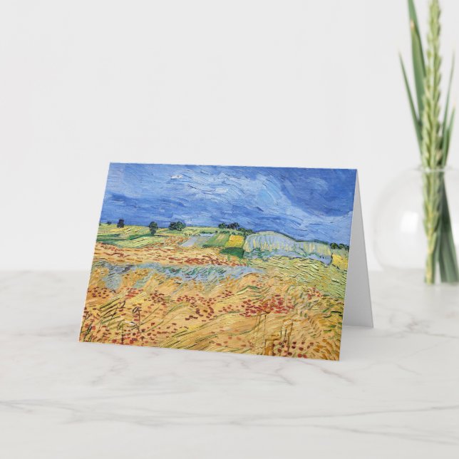 Vincent van Gogh - The fields / Plain at Auvers Card (Front)