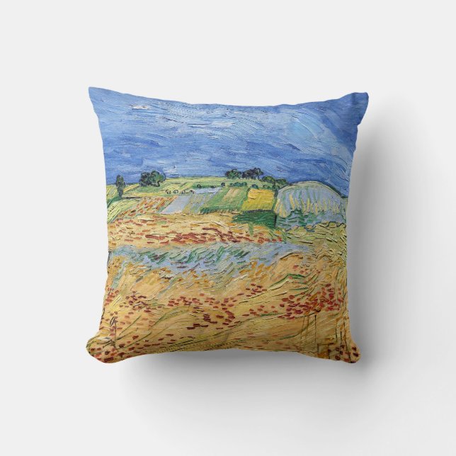 Vincent van Gogh - The fields / Plain at Auvers Cushion (Front)