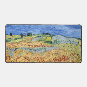 Vincent van Gogh - The fields / Plain at Auvers Desk Mat