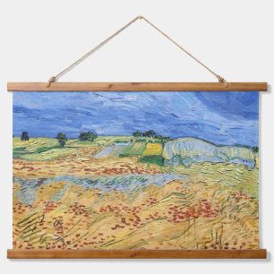 Vincent van Gogh - The fields / Plain at Auvers Hanging Tapestry