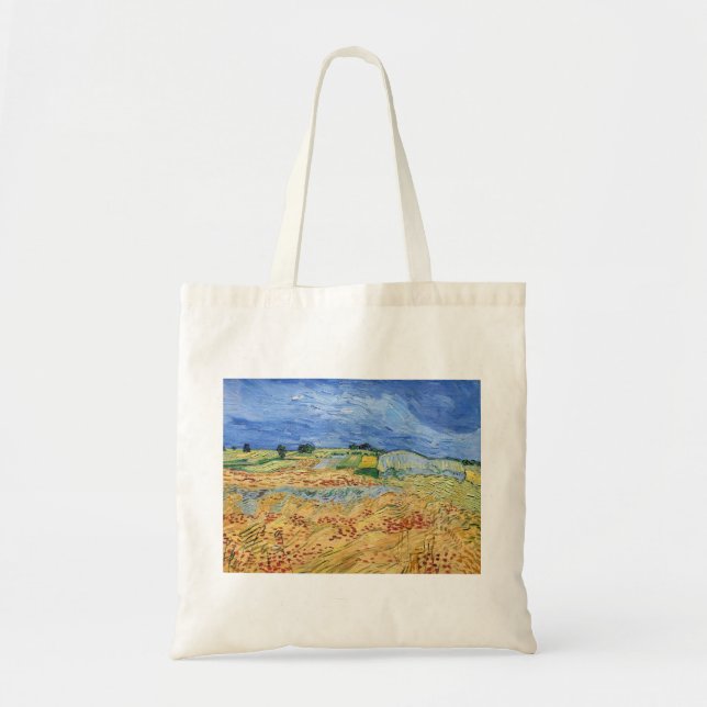 Vincent van Gogh - The fields / Plain at Auvers Tote Bag (Front)