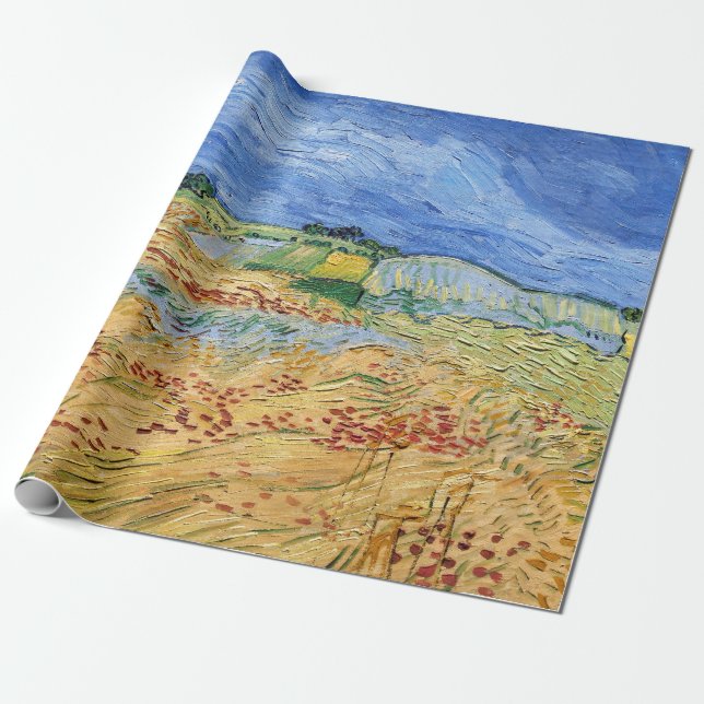 Vincent van Gogh - The Fields / Wheat Fields Wrapping Paper (Unrolled)