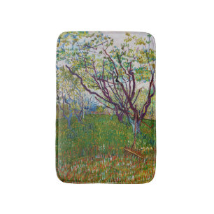 Vincent van Gogh - The Flowering Orchard Bath Mat