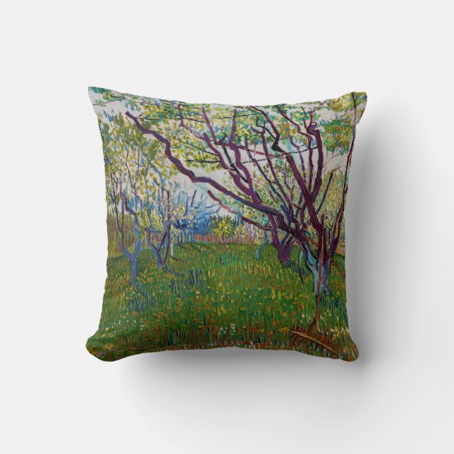 Vincent van Gogh - The Flowering Orchard Cushion (Front)