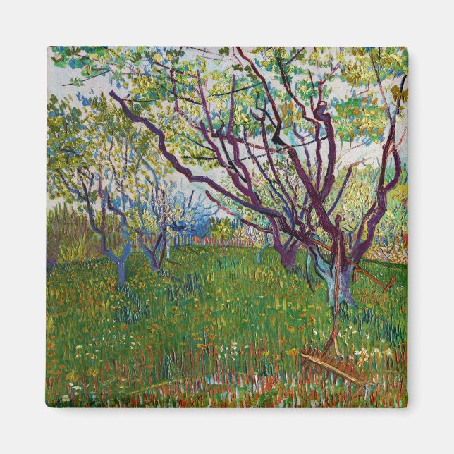 Vincent van Gogh - The Flowering Orchard Magnet (Front)