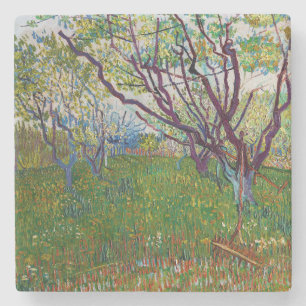 Vincent van Gogh - The Flowering Orchard Stone Coaster