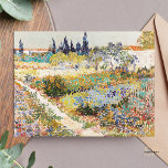 Vincent van Gogh The Garden at Arles 1888 Painting Postcard<br><div class="desc">Vincent van Gogh's "The Garden at Arles" from 1888 is a delightful and vibrant painting that portrays a colourful and lush garden surrounding the artist's house in Arles, France. The artwork showcases van Gogh's distinctive style with his bold brushwork and use of bright, expressive colours, inviting viewers to experience the...</div>