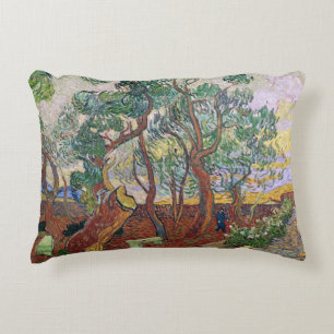 Vincent van Gogh   The Garden of St. Paul Hospital Decorative Cushion