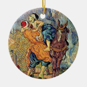 Vincent Van Gogh - The Good Samaritan - Fine Art Ceramic Tree Decoration