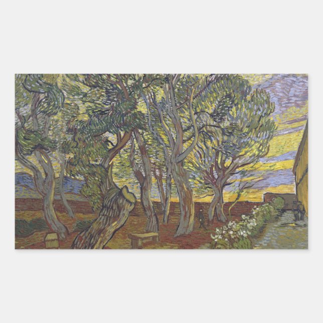 Vincent van Gogh - The Harvest (for Emile Bernard) Rectangular Sticker (Front)