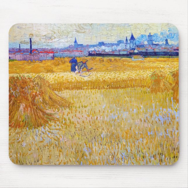 Vincent van Gogh - The Harvesters Mouse Mat (Front)