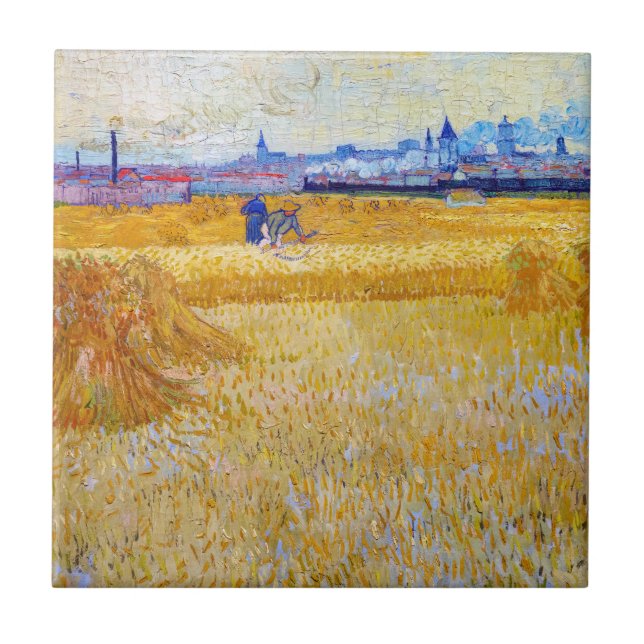 Vincent van Gogh - The Harvesters Tile (Front)